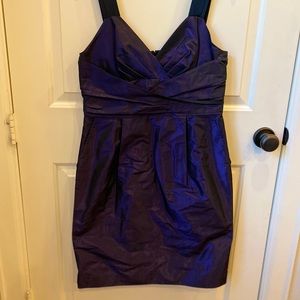 Banana Republic dark purple cocktail dress